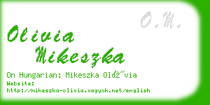 olivia mikeszka business card
